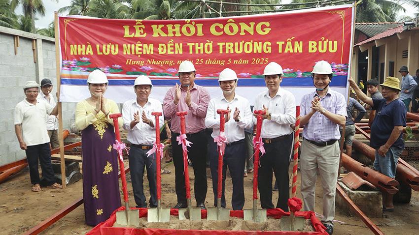 Lễ khởi công Nhà lưu niệm Long Vân Hầu Trương Tấn Bửu